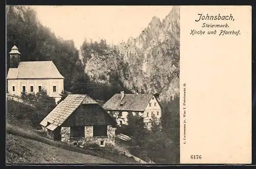 AK Johnsbach, Kirche und Pfarrhof