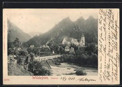 AK Wildalpen, Blick über den Fluss