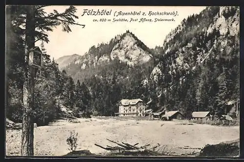 AK Aflenz /Steiermark, Fölzhotel (Alpenhotel zum Hochschwab)