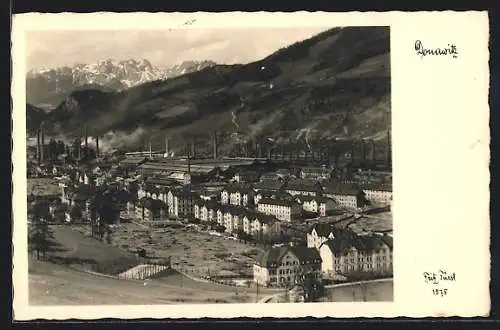 AK Donawitz, Industriegemeinde mit Fabriken und Arbeiterwohnungen