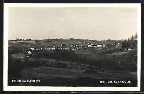 AK Gamlitz, Ortsansicht aus der Ferne