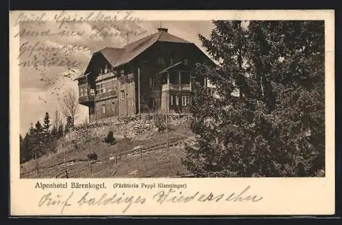 AK Mürzzuschlag, Alpenhotel Bärenkogel Peppi Klanninger