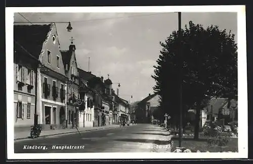 AK Kindberg, Hauptstrasse mit Geschäft