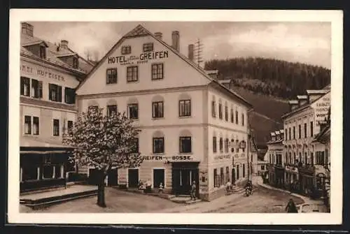 AK Mariazell, Hotel zum goldenen Greifen, Neustädterstrasse 1