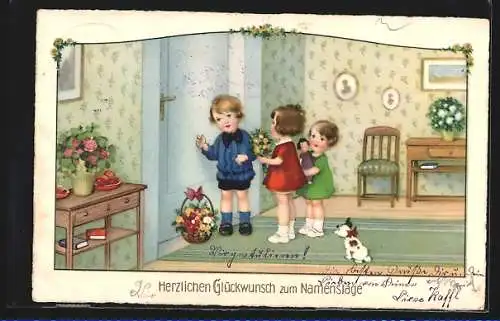 AK Landpoststempel Pang über Rosenheim