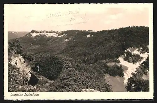 AK Landpoststempel Lochenpass über Balingen (Württ.)