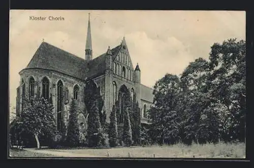 AK Chorin, Blick auf die Klosterkirche