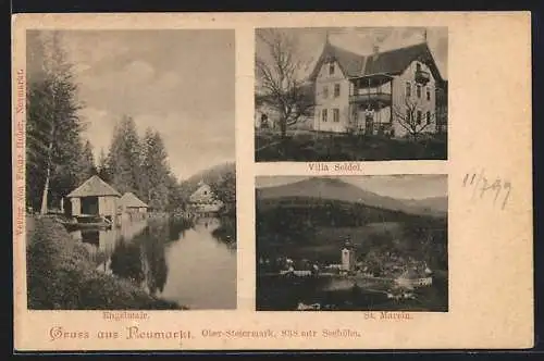 AK Neumarkt, Engelmair, Villa Seidel, St. Marein