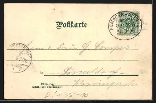 Lithographie Freiburg i. Baden, Kirche, Frau mit Baader`s Freiburger Bretzeln, Reklame
