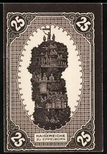 Notgeld Eppelborn-Dirmingen 1921, 25 Pfennig, Die Kaisereiche zu Eppelborn