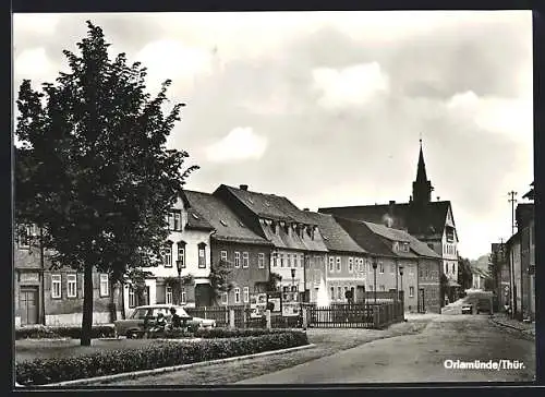 AK Orlamünde /Thür., Strassenpartie im Ortskern