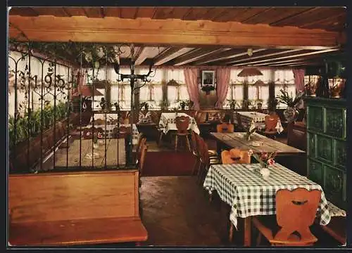 AK Glottertal, Gasthof zum goldenen Engel, Innenansicht