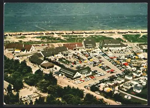 AK Sahlenburg, Nordseebad, Strand mit Parkplatz