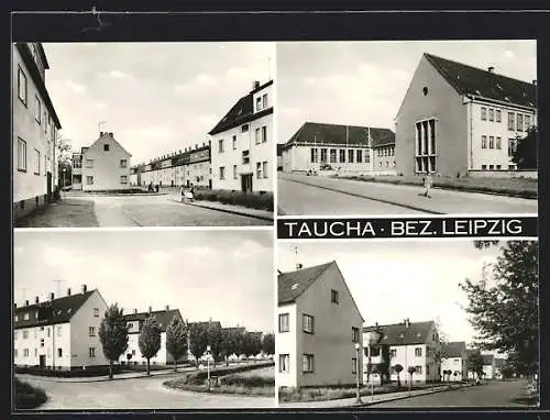 AK Taucha /Bez. Leipzig, Ortspartie, Strassenpartien