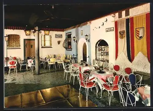 AK Travemünde, Restaurant Don Quichote, Bäderstrasse, Innenansicht