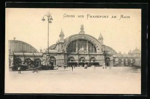 AK Frankfurt a. M., Blick auf den Hauptbahnhof
