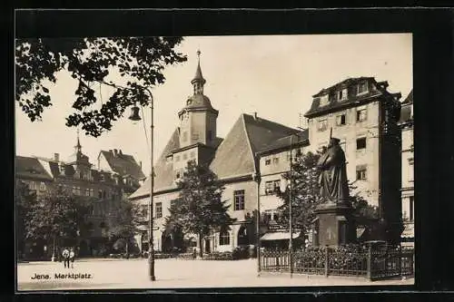 AK Jena, Denkmal am Marktplatz