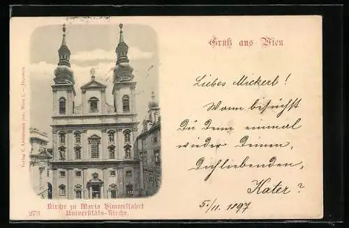 AK Wien, Kirche zu Maria Himmelfahrt, Universitäts-Kirche