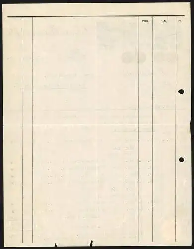 Rechnung Münchberg im bayr. Vogtland 1931, J. Sim. Fleissner AG, Mechanische Buntweberei, Werkansicht, Medaillen