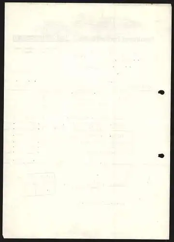 Rechnung Mühlenrahmede i. W. 1942, Ferdinand Forkert & Cie., Drahtwarenfabrik, Modellansicht der Fabrikanlage