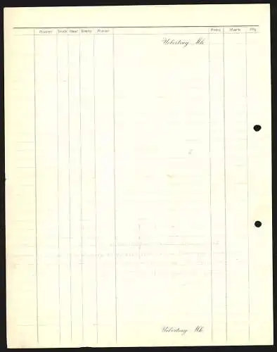 Rechnung Falkenstein i. V. 1921, Falkensteiner Gardinen-Weberei und Bleicherei, Gesamtansicht des Betriebsgeländes