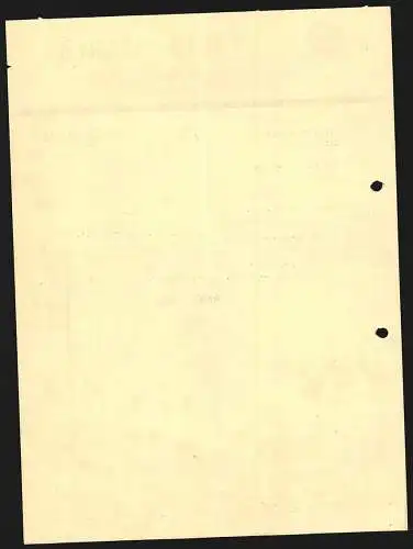 Rechnung Melle i. Hann. 1936, Rud. Starcke GmbH, Putzmittel- und Schmirgel-Fabriken, Modellansicht der Fabrikanlage