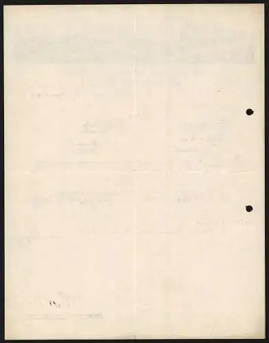 Rechnung Kripp am Rhein 1921, E. Konrad Nagel, Rheinische Obstkonservenfabrik, West- und Ostseite der Fabrik mit Rhein