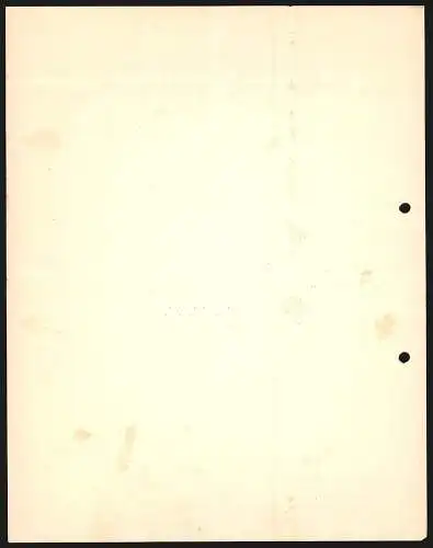 Rechnung Weida bei Gera 1931, Gebr. Pfeifer, Woll- und Seidenweberei, Fabrikansicht aus der Vogelschau, Schutzmarke