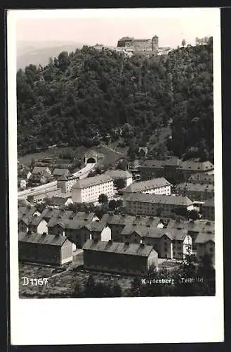 AK Kapfenberg, Teilansicht mit Burg