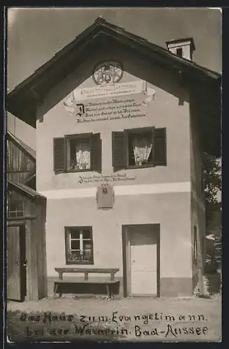 AK Bad-Aussee, Haus zum Evangelimann