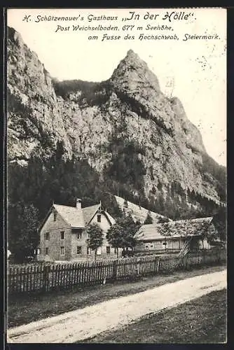 AK Weichselboden, Gasthaus In der Hölle von H. Schützenauer