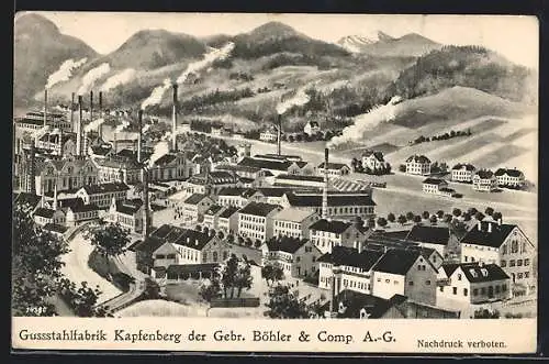 AK Kapfenberg, Gussstahlfabrik der Gebr. Böhler & Comp. A.-G.
