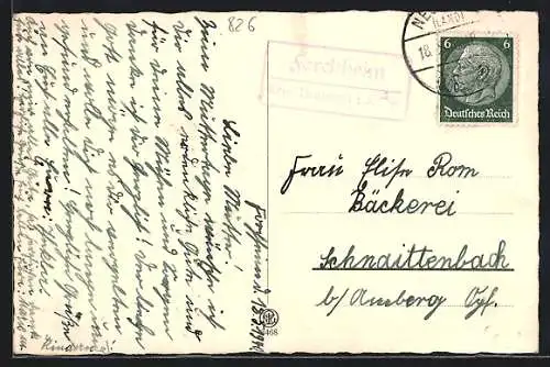 AK Landpoststempel Forchheim über Neumarkt i. d. O.