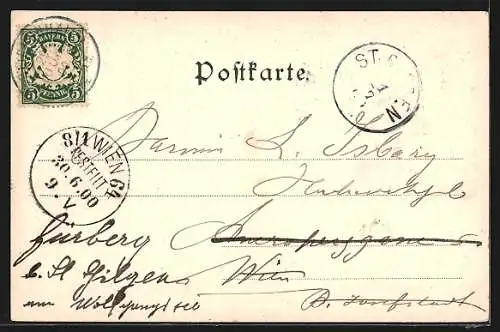 AK Reichenhall, Ortsansicht mit Bergen