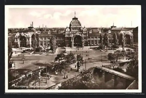 AK Nürnberg, Blick auf den Hauptbahnhof