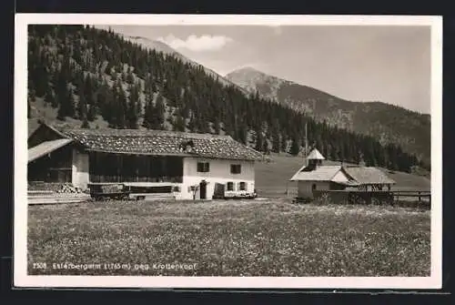 AK Garmisch-Partenkirchen, die Elsterbergalm gegen den Krottenkopf