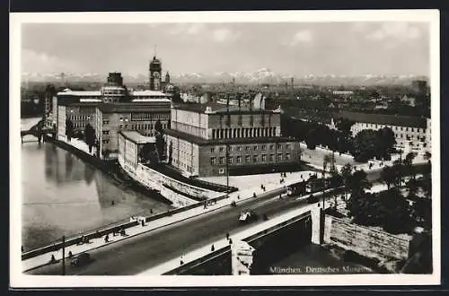 AK München, Blick auf das Deutsche Museum