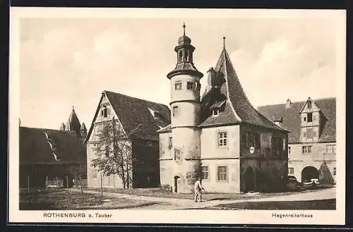 AK Rothenburg o. Tauber, Ansicht d. Hegenreiterhaus