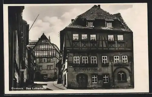 AK Eisenach, Gasthaus Lutherhaus mit Lutherkeller