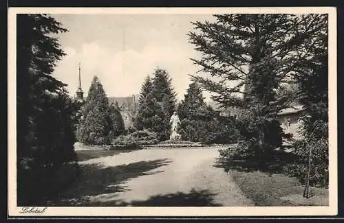 AK Lobetal /Bernau, Hoffnungstaler Anstalten mit Garten