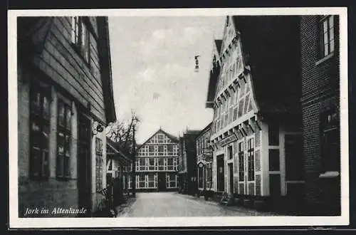 AK Jork im Altenlande, Strassenpartie