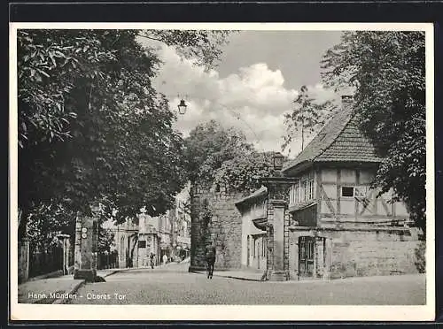 AK Hann. Münden, Oberes Tor, Ortsansicht