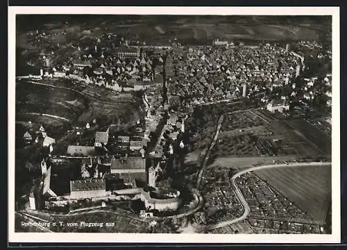 AK Rothenburg /Tauber, Fliegeraufnahme