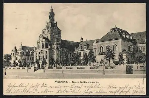 AK München, Aussenansicht Neues Nationalmuseum