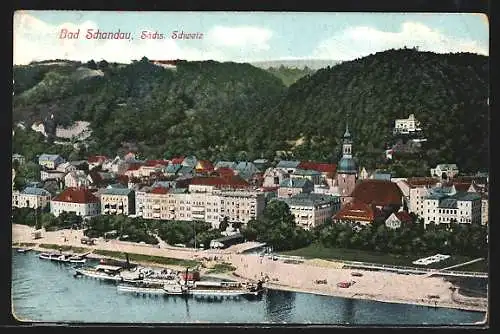 AK Bahnpoststempel Dresden-Bodenbach, Zug 458