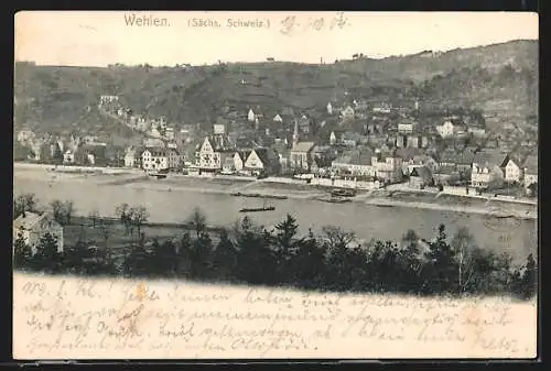 AK Bahnpoststempel Dresden-Bodenbach, Zug 454