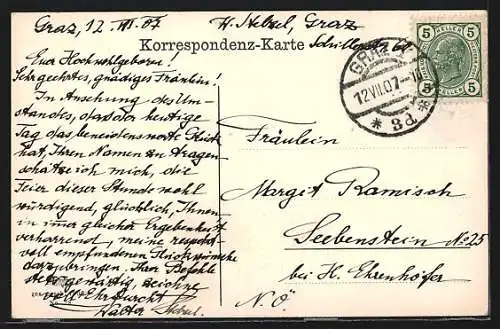 AK Graz, Schlossberg mit Franz Josefskai