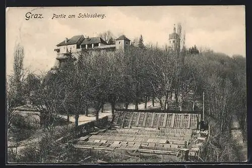 AK Graz, Partie am Schlossberg