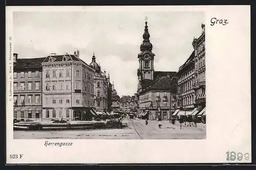 AK Graz, Blick in die Herrengasse