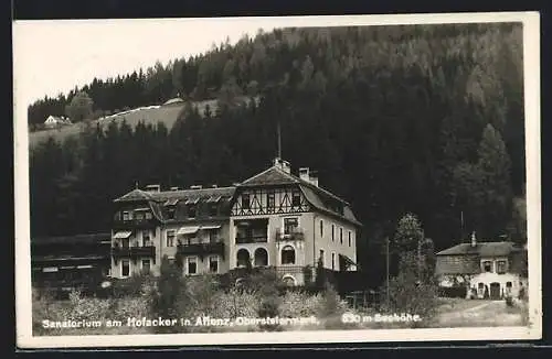 AK Aflenz /Obersteiermark, Sanatorium am Hofacker